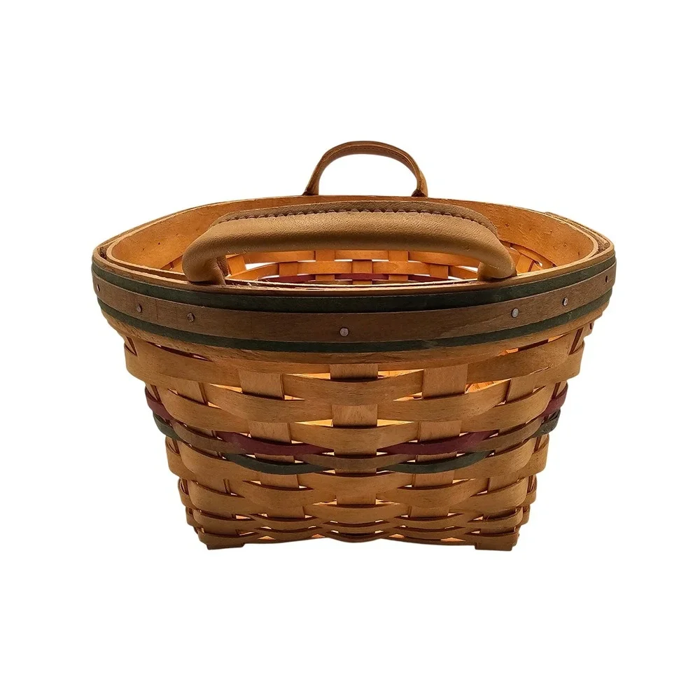 Longaberger Basket Set Autumn Reflections Liner Plastic Protector 2001